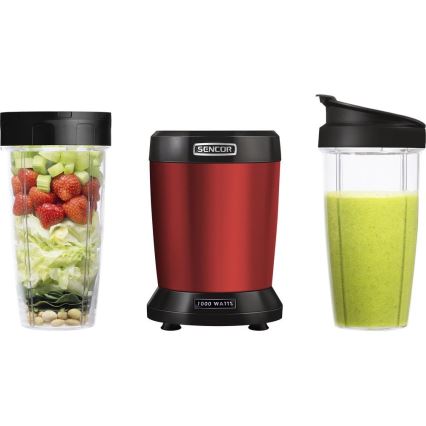 Sencor - Smoothie nutri Mixer 1000W/230V rot