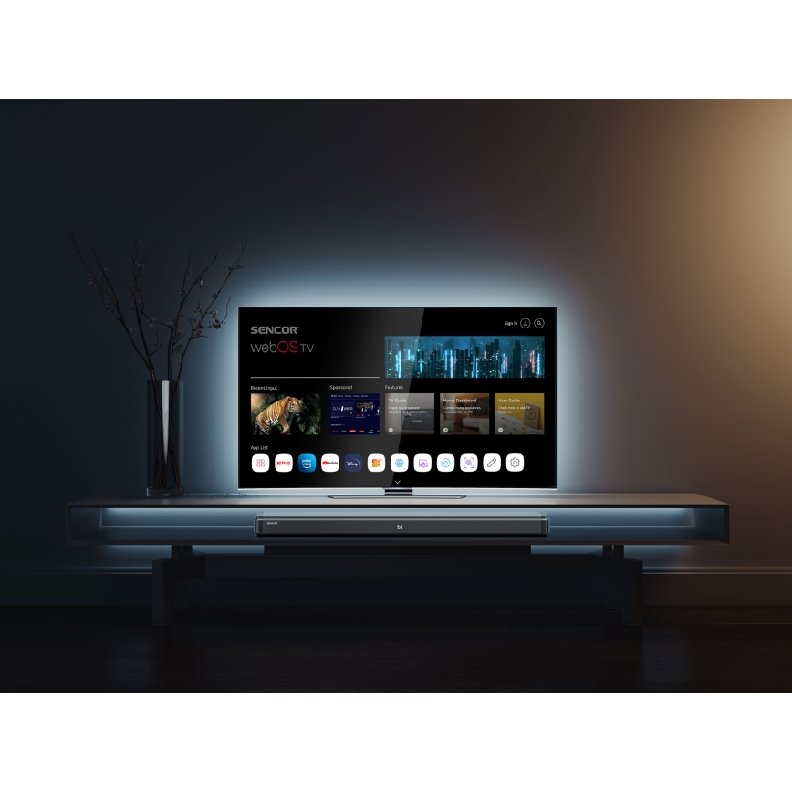 Sencor - Soundbar 200W/230V mit Fernbedienung