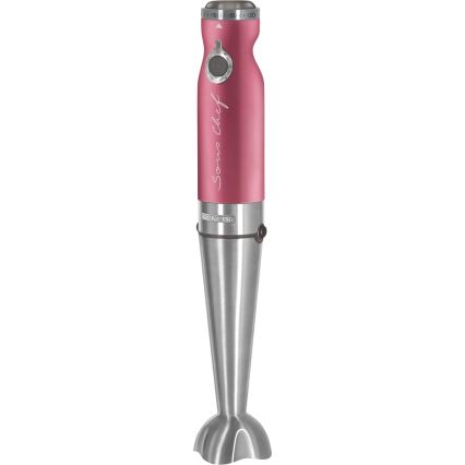 Sencor – Stabmixer 4in1 1200W/230V Edelstahl/Pink