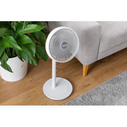 Sencor - Standventilator 3D UltraSilent 26W/230V weiß + Fernbedienung