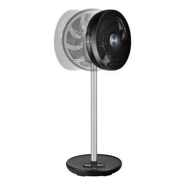 Sencor - Standventilator 3D UltraSilent 26W/230V Wi-Fi schwarz + Fernbedienung