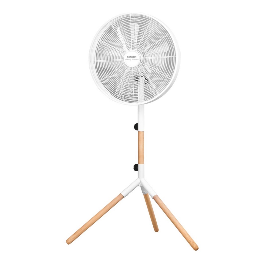 Sencor - Standventilator 50W/230V Ø 40 cm weiß/Buche