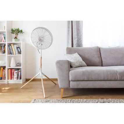 Sencor - Standventilator 50W/230V Ø 40 cm weiß/Buche