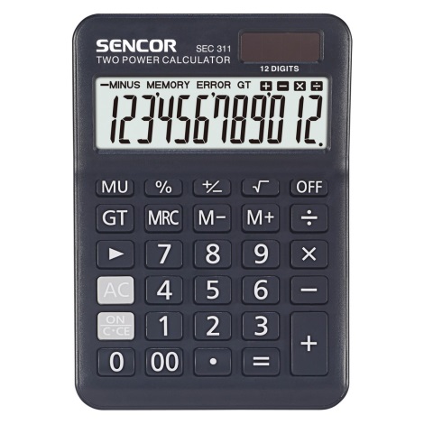 Sencor - Tischrechner 1xLR1130 schwarz