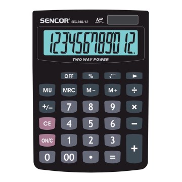 Sencor - Tischrechner 1xLR1130 schwarz