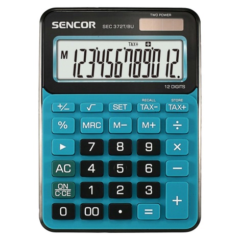 Sencor - Tischrechner 1xLR44 blau/schwarz