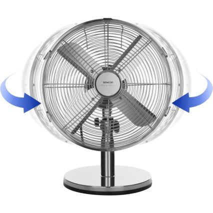 Sencor - Tischventilator 35W/230V, glänzender Chrom