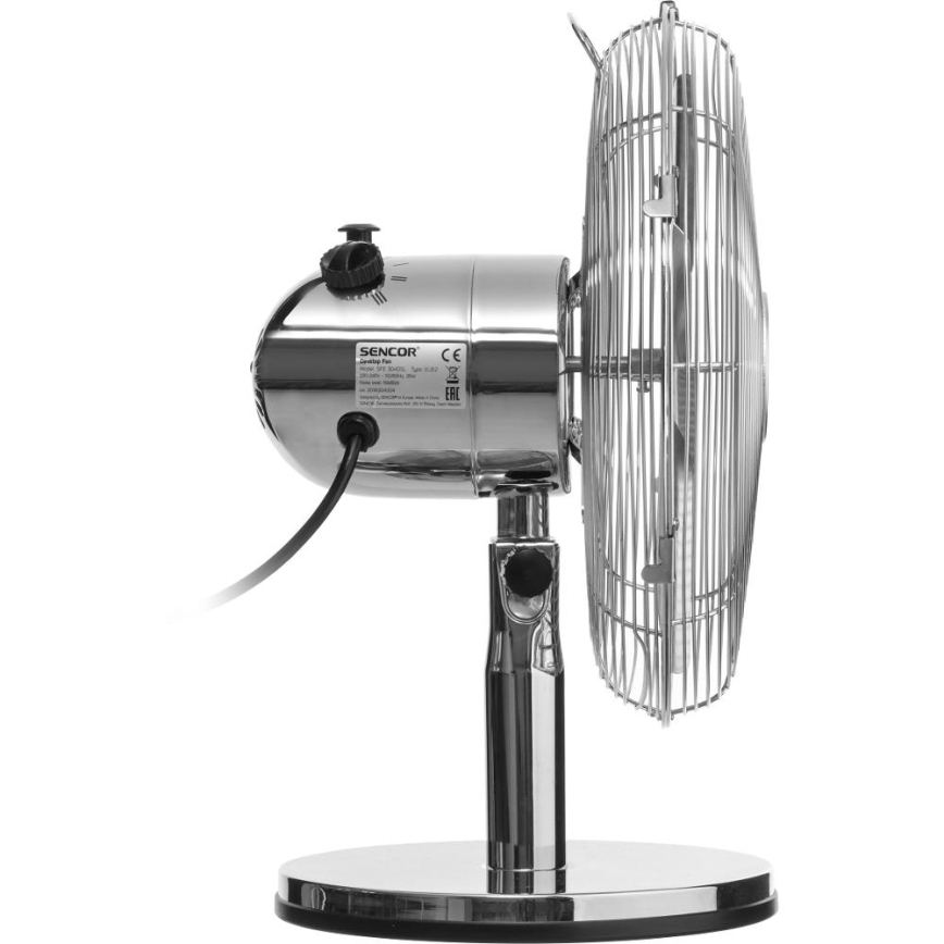 Sencor - Tischventilator 35W/230V, glänzender Chrom