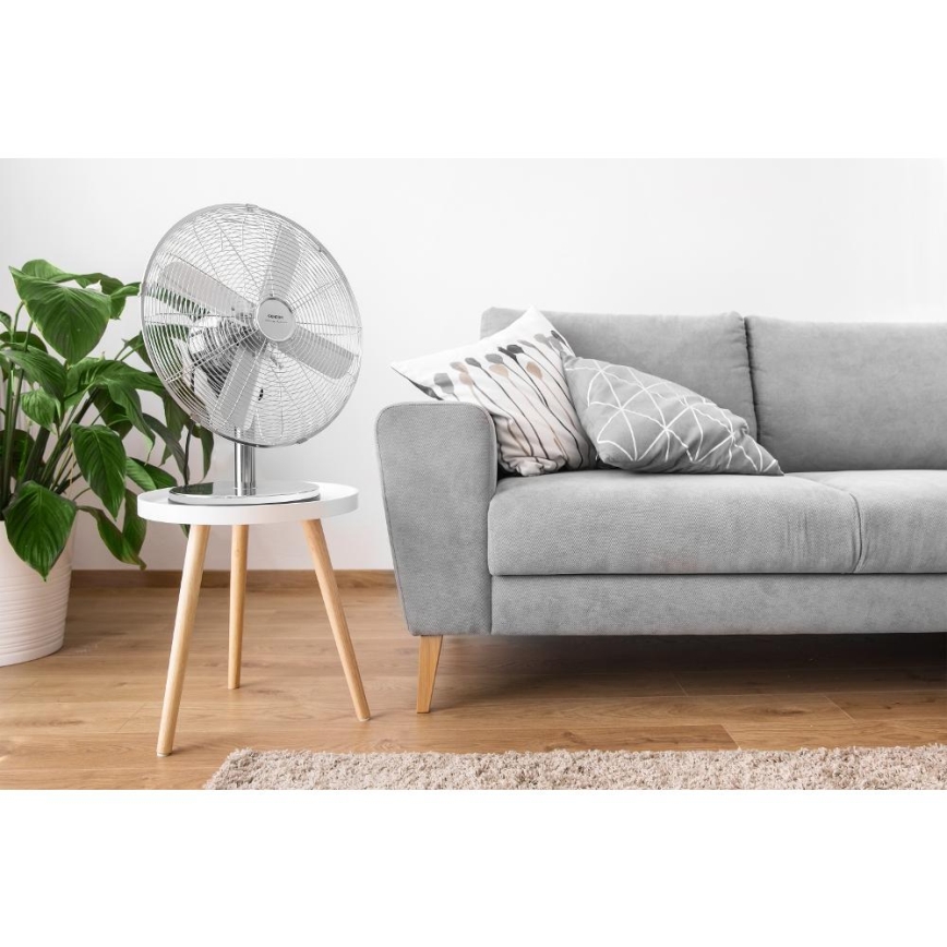Sencor - Tischventilator 50 W/230 V, hochglänzender Chrom