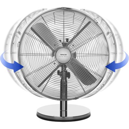 Sencor - Tischventilator 50 W/230 V, hochglänzender Chrom