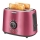 Sencor - Toaster mit zwei Schlitzen und Aufbackrost, 1000 W/230 V, rosa