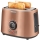 Sencor – Toaster mit zwei Schlitzen und Aufwärm-Funktion 1000W/230V Kupfer