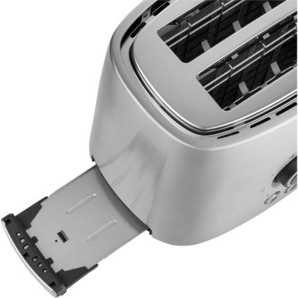 Sencor – Toaster mit zwei Schlitzen und Aufwärm-Funktion 1000W/230V silbern