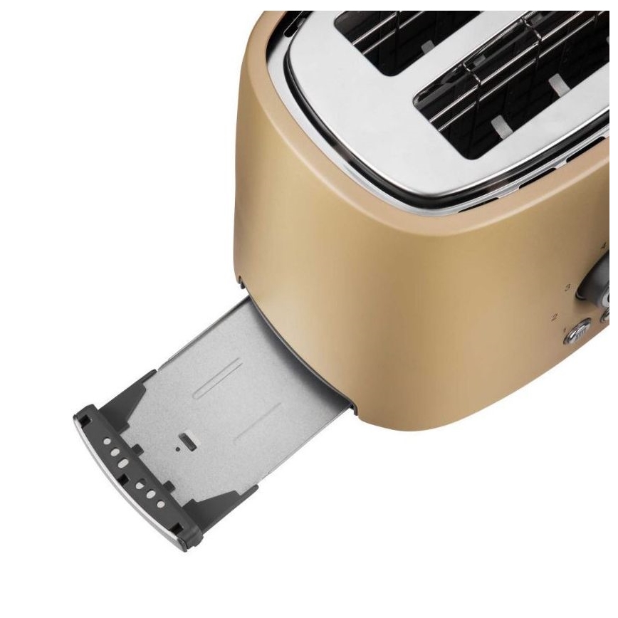 Sencor - Toaster mit zwei Schlitzen und Brötchenaufsatz 1000W/230V beige