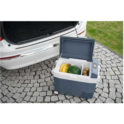 Sencor - Tragbare Kompressor-Autokühlbox 55 l 70 W/12 V/230 V blau/weiß