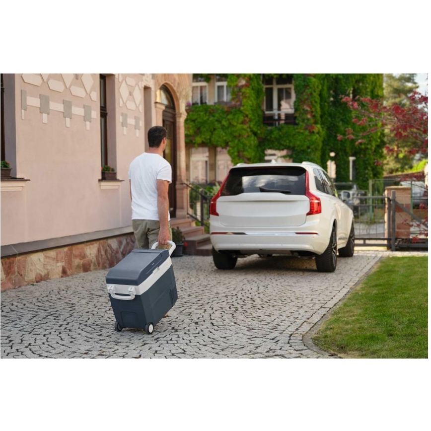 Sencor - Tragbare Kompressor-Autokühlbox 55 l 70 W/12 V/230 V blau/weiß
