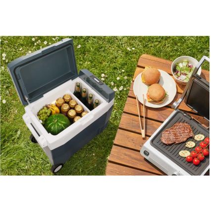 Sencor - Tragbare Kompressor-Autokühlbox 55 l 70 W/12 V/230 V blau/weiß