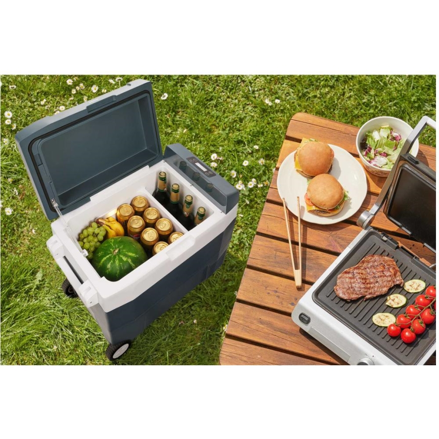Sencor - Tragbare Kompressor-Autokühlbox 55 l 70 W/12 V/230 V blau/weiß