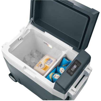 Sencor - Tragbare Kompressor-Autokühlbox 55 l 70 W/12 V/230 V blau/weiß