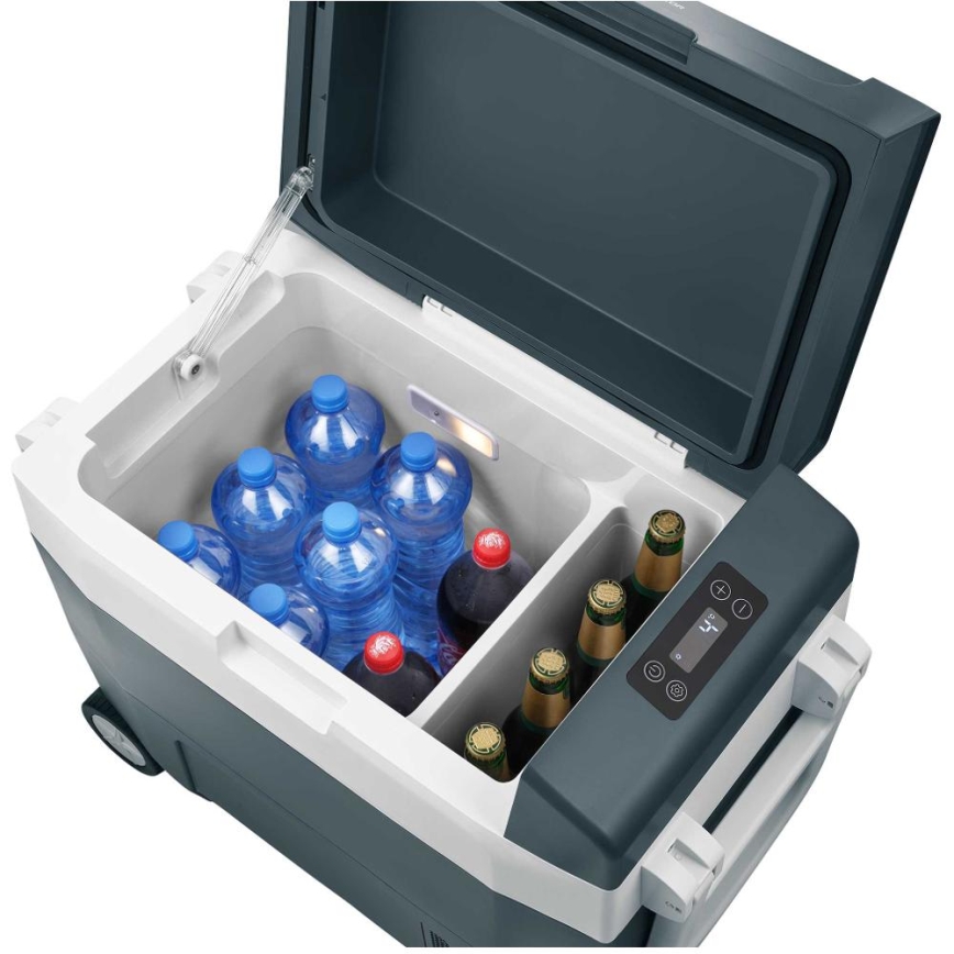 Sencor - Tragbare Kompressor-Autokühlbox 55 l 70 W/12 V/230 V blau/weiß