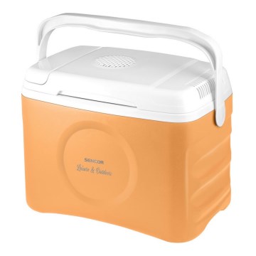 Sencor - Tragbarer Autokühlschrank 22 l 45W/12V orange/weiß