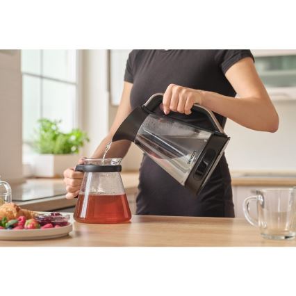 Sencor - Wasserkocher mit Temperaturregelung, 1,5 l, 2150 W/230 V, schwarz/Roségold