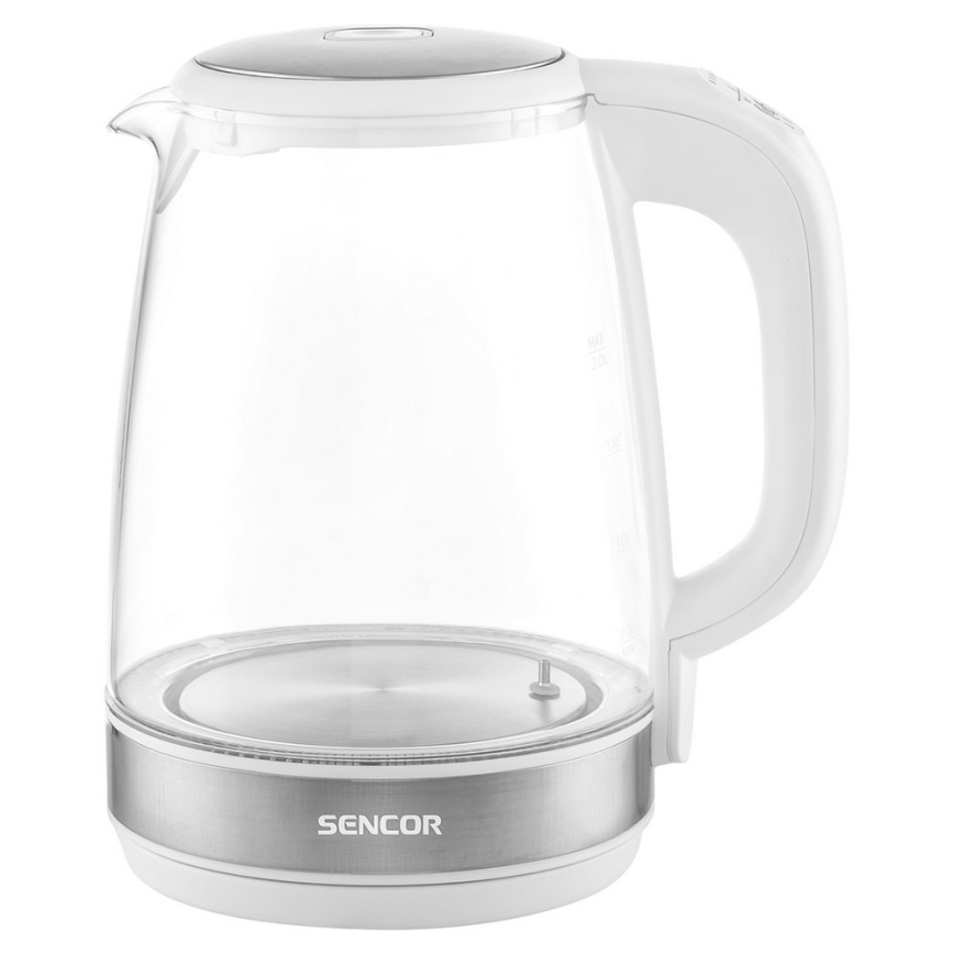 Sencor - Wasserkocher mit Thermoregulierung 2 l 2200W/230V weiß