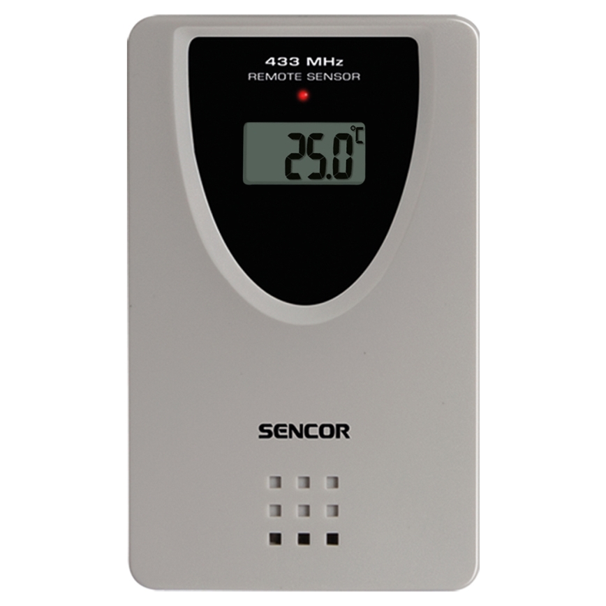 Sencor - Wetterstation mit Farb-LCD-Anzeige, Wecker und Projektor 2xAA + 2xAAA