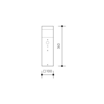 Sensorlampe für den Außenräume  GARD 1xE14/60W/230V IP44