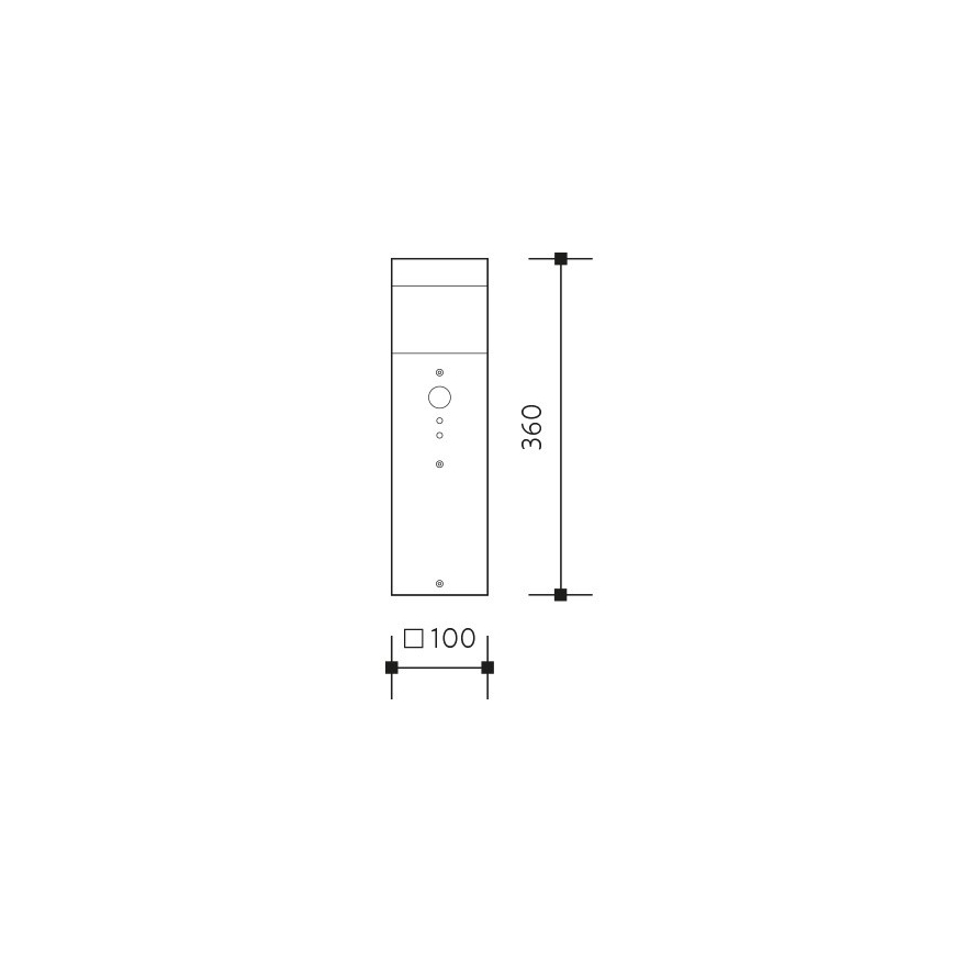 Sensorlampe für den Außenräume  GARD 1xE14/60W/230V IP44