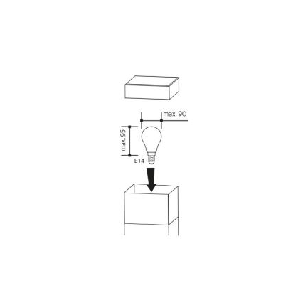 Sensorlampe für den Außenräume  GARD 1xE14/60W/230V IP44