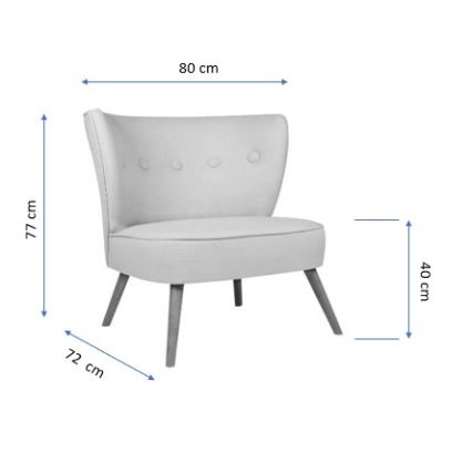 Sessel JENI, cremefarben