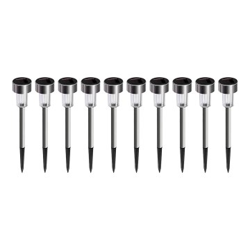 SET 10x LED-Solarleuchte LED/0,06W/1,2V 6000K IP44