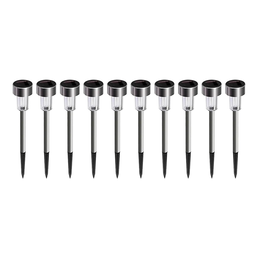 SET 10x LED-Solarleuchte LED/0,06W/1,2V 6000K IP44