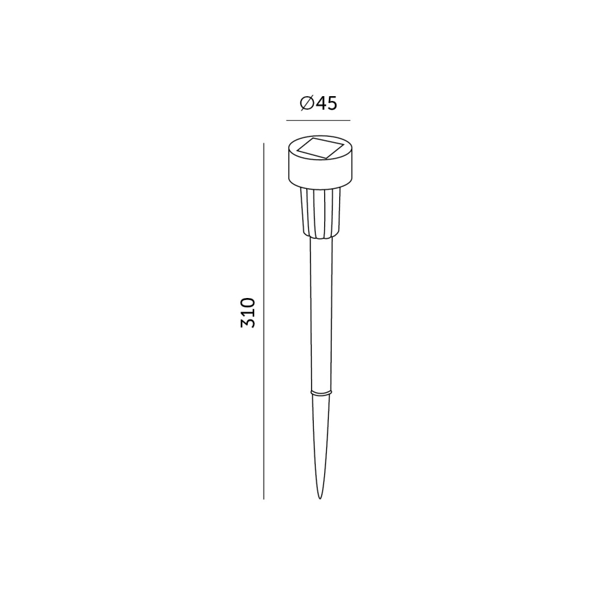 SET 10x LED-Solarleuchte LED/0,06W/1,2V 6000K IP44