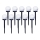 SET 10x LED-Solarleuchte LED/0,12W/1,2V 6500K IP44 schwarz/weiß