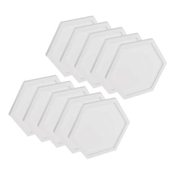 SET 10x RGBIC Dimmbares Panel LED/1,9W/230V Wi-Fi Tuya
