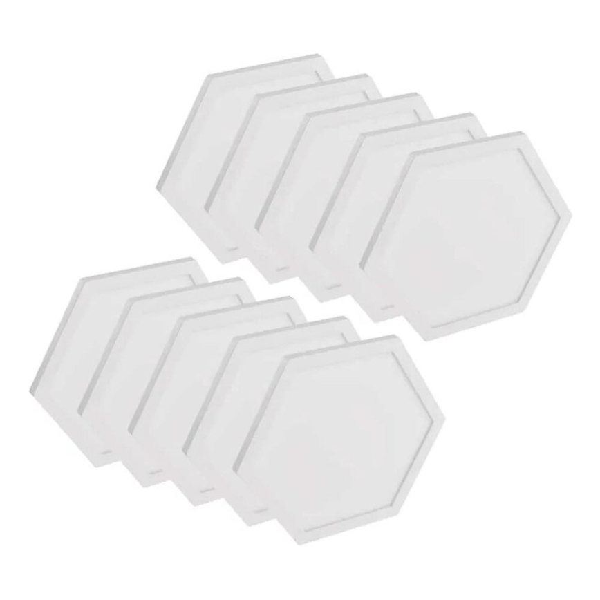 SET 10x RGBIC Dimmbares Panel LED/1,9W/230V Wi-Fi Tuya
