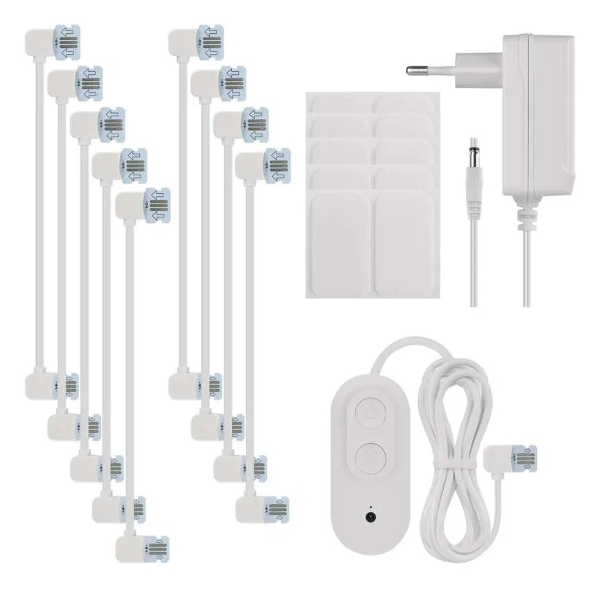 SET 10x RGBIC Dimmbares Panel LED/1,9W/230V Wi-Fi Tuya