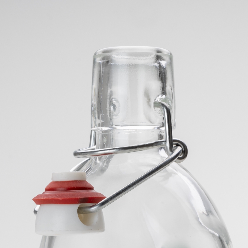 Set 1x Glasflasche und 2x Shot-Gläser klar mit Pferdemotiv