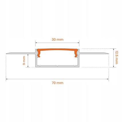 Set 1x dimmbarer RGBW-LED-Streifen Philips Hue WHITE AND COLOR AMBIANCE LED/20W/230V 2 m + 2x Einbauprofil 1 m, silber/weiß