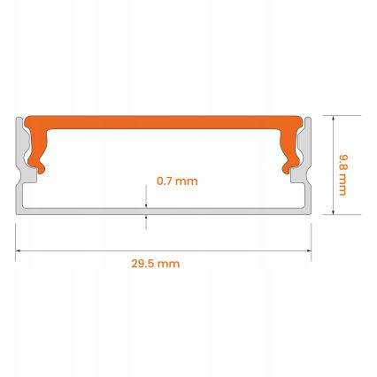 SET 1× dimmbarer RGBW-LED-Streifen Philips Hue White and Color Ambiance LED/20W/230V, 2 m + 2× Einbauprofile 1 m, silber/weiß