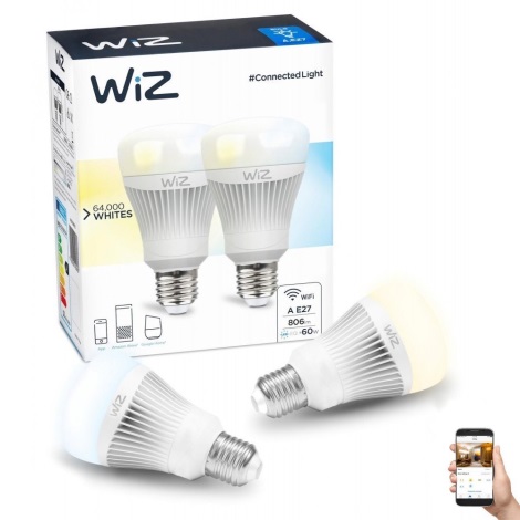 SET 2 x Dimmbare LED-Glühbirne E27/11,5W/230V 2700-6500K Wi-Fi - WiZ