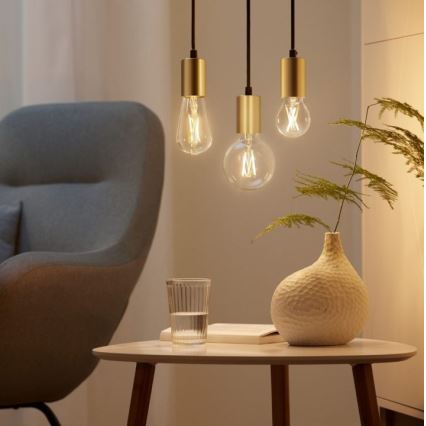 SET 2 x Dimmbare LED-Glühbirne VINTAGE FILAMENT A60 E27/6,7W/230V 2700-6500K CRI 90 Wi-Fi - WiZ