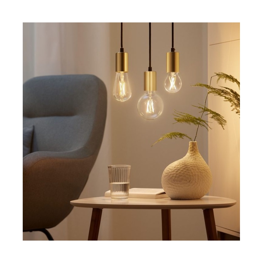 SET 2 x Dimmbare LED-Glühbirne VINTAGE FILAMENT A60 E27/6,7W/230V 2700-6500K CRI 90 Wi-Fi - WiZ
