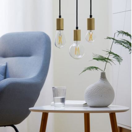 SET 2 x Dimmbare LED-Glühbirne VINTAGE FILAMENT A60 E27/6,7W/230V 2700-6500K CRI 90 Wi-Fi - WiZ