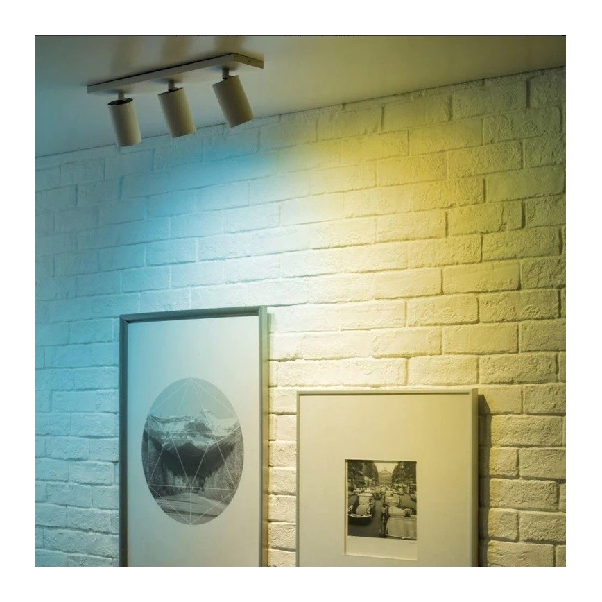SET 2 x Dimmbare LED-RGBW-Glühbirne GU10/6,5W/230V 2200-6500K Wi-Fi + Fernbedienung - WiZ
