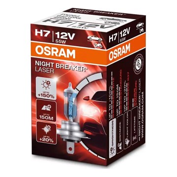 SET 2x Auto-Glühlampe NIGHT BREAKER H7 PX26d/55W/12V - Osram