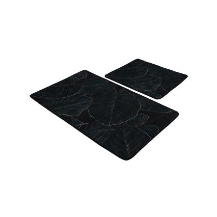 SET 2x Badezimmerteppich GRÜN 60/100 cm grün