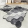 SET 2x Badezimmermatte CIRCLE 60/100 cm grau